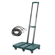 Тележка платформенная складная с телескопической ручкой и набором эластичных шнуров, г/п 180кг RockForce RF-L016