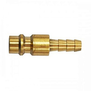 Штуцер пневматический быстроразъемный, "елочка" 8 мм, латунь H-D HD-UQ6B-08