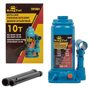 Домкрат бутылочный 10 т, с клапаном, 200-385 мм KINGTUL KT-T91004