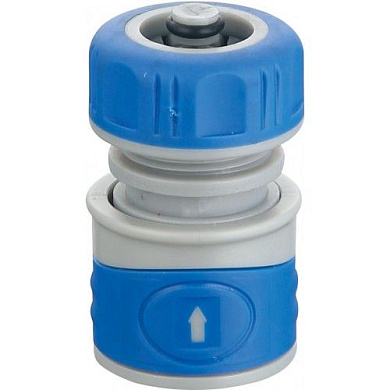 Соединение быстросъемное 1/2" с аквастопом TPR coated для поливочного шланга H-D HD-G6202T