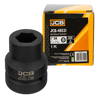 Головка ударная 21 мм 6-гр 1'' JCB JCB-48521