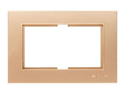 Рамка для 2-ой розетки золото, RITA, Mutlusan 22208201280