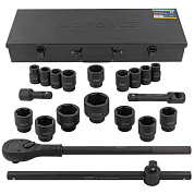 Набор инструментов ударных 21 пр, 3/4'' 6-гр. ILOforce IF-6212-5MPB