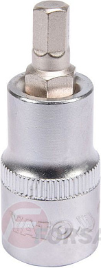 Головка-бита 1/2'' HEX 7 L55 мм. Yato YT-04383