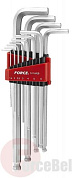 Набор шестигранных длинных ключей с шаром 1,5-12 мм 11 пр. Force 5116XLB