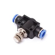 Фитинг для пластиковых трубок с регулятором 8x8 мм Partner PA-SPA08