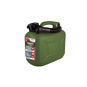 Канистра оливковая для топлива в комплекте с крышкой и лейкой PROFI (5л) 3TON 55330