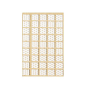 Подкладка самоприлипающая фетровая прорезиненная 15 х 15мм (1упак.=45шт), белая, FOLMAG 109801