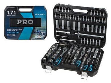 Набор инструментов 171 пр. 1/4'',3/8''&1/2'' LE MANS 6-гр Pro Startul PRO-171L