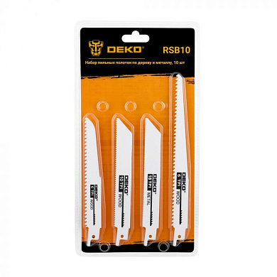 Набор полотен для сабельной пилы RSB10, 10 шт DEKO 063-4342