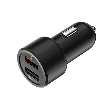 Устройство зарядное автомобильное 2USB, 30W, 5.4A, QuickCharge3.0, Smart IC, OLMIO PR038718