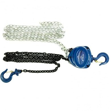 Таль цепная, 0,5 т., h подъема 2,5 м, расстояние между крюками 350 мм Stels 51943