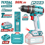 Дрель-шуруповерт ударная TOTAL TIDLI20968