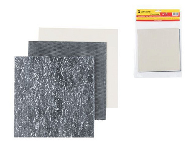 Комплект материалов для изготовления прокладок "Сантехник № 18", 3 вида 200х200х2 мм Сантехкреп