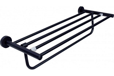 Полотенцедержатель-полка, нержавеющая сталь SUS 304, черный L71724B Ledeme