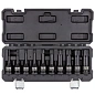 Набор ударных головок-бит TORX Т30-Т100 10 пр 1/2'' JCB JCB-41013MPB