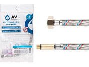 Подводка гибкая для воды иголка м10 длинная - гайка 1/2 60 см AV Engineering AVE20260