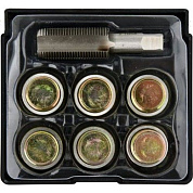 Набор для ремонта резьбы к масляному поддону M20х1,5 мм 6 пр. Yato YT-17574