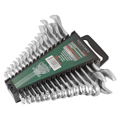 Набор ключей комбинированных и рожковых 16 пр. 6х7-32х36 мм RockForce RF-5199