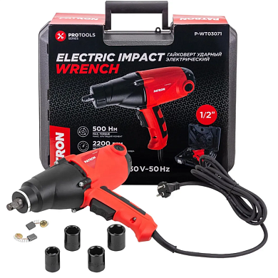 Гайковерт ударный электрический 1/2'' 1010W PATRON P-WT03071
