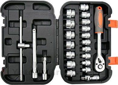 Набор инструментов 3/8'' 22 пр. Sthor 58661