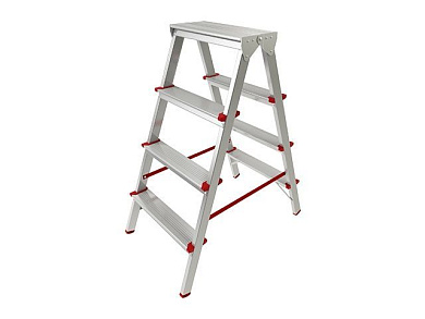 Лестница-стремянка алюм. двухсторонняя 88 см 4 ступ. 3,4кг Pro Startul ST9941-04
