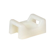 Площадка под хомуты (22x16) с монтажным отверстием М4 белая (100шт,) EKF PROxima pmo-22-16-w