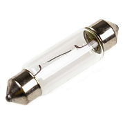 Автолампа C10W 12V 10W с цоколем 36 мм sv8.5 1-конт 90Лм 3000К СПУТНИК (кратно 10) SKYWAY S09101002