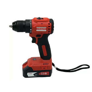 Аккумуляторная дрель-шуруповерт, 18 В, 13 мм, металлический патрон, ЗУ разъемного типа Felisatti FT1902 Felisatti