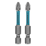 Набор бит торсионных PZ2 x 50 мм, для ударных шуруповертов, 2 шт. Gross 11488