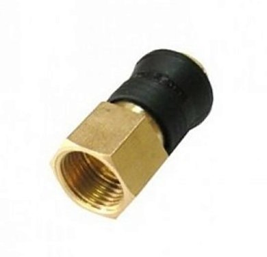 Быстроразъем пневматический с клапаном, "мама"-внутр. резьба 1/4", ONE TOUCH RockForce RF-SE6-2SF