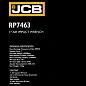 Пневмогайковерт ударный 2000Нм, 1'', с коротким валом, реверсом и регулировкой усилия JCB JCB-RP7463