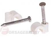 Скоба для крепления круглого кабеля, с гвоздем Starfix