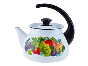 Чайник эма ферич. п.ручкой 3 (беая) декором Керченский металлургический завод 42704-122/6-У4БлСД