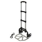 Тележка складная с сумкой и телескопической ручкой, 2 крюка на эластичных ремнях, 400х390 мм, г/п 70 кг Forsage F-106-4A