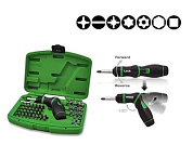 Набор бит/головок с реверсивной отверткой 54 пр. Toptul GAAI5401