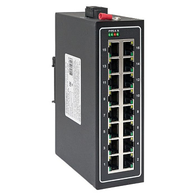 Промышленный неуправляемый коммутатор EKF TSX-100 16 портов 10/100 Мбит/с TSX-100-UN-16