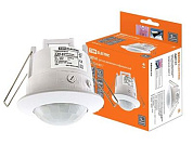 Датчик движения точечный ДДТ-01 1200Вт, 10-420с, 6м, 3+Лк, 120, сбоку +360, сверхугр IP20 TDM SQ0324-0017