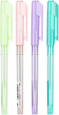 Набор ручек шариковых "Arrow" 0,7 мм., пласт., ассорти, стерж. синий, 4 шт