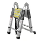 Лестница-стремянка телескопическая алюм. бытовая 2.8+2.8м, 9+9 ступ. Forsage F-UP280-M