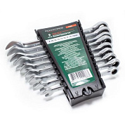 Набор комбинированных трещоточных ключей 9 пр. 8-19 мм RockForce RF-51092
