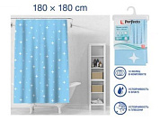 Шторка для ванной, 12 колец в комплекте, 180x180 см, Secret, звездное небо, Perfecto Linea 36-118102