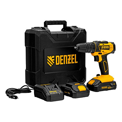 Дрель-шуруповерт аккумуляторная ударная CID-18-02BM, Li-Ion, 18 В, 2 акк. Denzel 26135