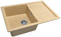 Мойка кухонная из мраморной крошки, песок, B27-21 Gerhans