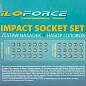 Набор ударных головок 10-32 мм 35 пр, 1/2'' 6-гр ILOforce IF-4353-5K