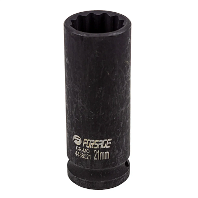 Головка ударная глубокая 21 мм 12-гр 1/2'' Forsage F-4488521