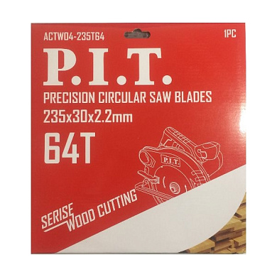 Диск пильный 235x30x2,2 мм 64T PIT ACTW04-235T64