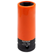 Головка ударная глубокая для литых дисков с защитным кожухом 19 мм 1/2'' PATRON P-4458519C