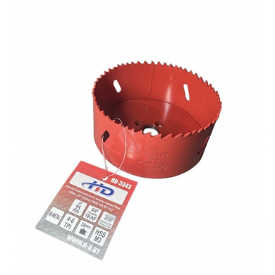 Коронка биметаллическая по металлу и дереву 95 мм., L38 мм., 5/8"-18UNF, HSS M3 H-D HD-3343