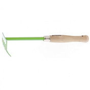 Грабли 5-зубые, 90 х 330 мм, стальные, деревянная рукоятка, Classic Palisad 61755